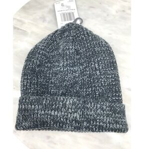 Hurley Max Cuff 2.0 Beanie Mens Charcoal Grey Marled Knit Hat NEW